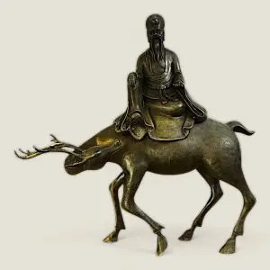 Tượng Ông Thọ Cưỡi Nai Size 60cm