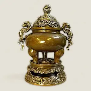 Lư xông trầm Đỉnh đồng nhất Long