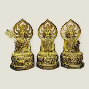 Bộ tượng Tam Thanh Đạo Tổ (đồng vàng cao cấp)