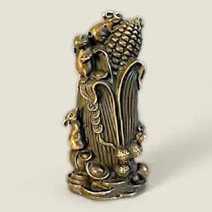 Tượng chuột đứng bắp ngô - Tý Đắc Lộc