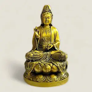 Tượng Quan Âm Bồ Tát (đồng vàng cao cấp)