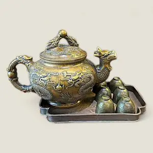 Ấm Tích Song Long Tranh Châu