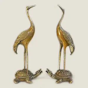 Cặp Tượng Hạc Gia Tiên trưng bàn thờ