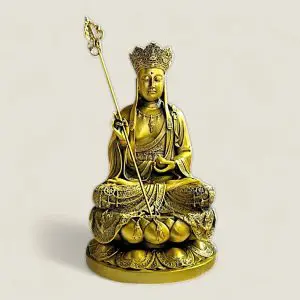 Tượng Phật Địa Tạng Vương (đồng vàng cao cấp)