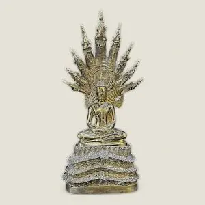 Tượng Rắn Naga che chở đức Phật (Mẫu 2, da trơn)