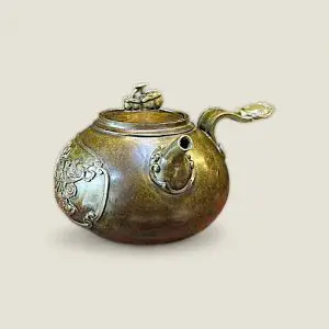 Ấm Tích Đồng Như Ý Cát Tường Phong Thủy