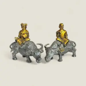 Tượng đôi Tiên Đồng Ngọc Nữ cưỡi trâu