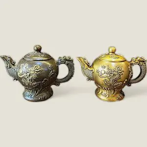 Ấm Tích Đồng Rồng Nhả Ngọc Phong Thủy