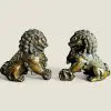 Cặp Tượng Lân Sư Đồng Trấn Trạch