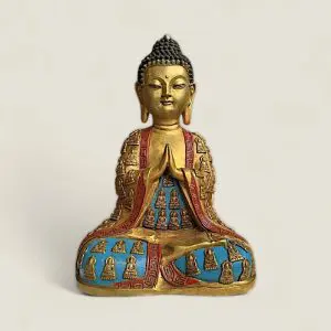 Tượng Phật Tổ Như Lai vẽ màu