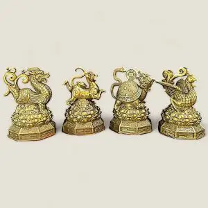 Bộ Tượng Tứ Linh Long Lân Quy Phụng Phong Thủy