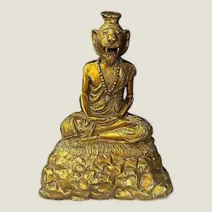 Tượng Lư Sĩ Đầu Hổ (Lersi Tiger Head) - Thái Lan