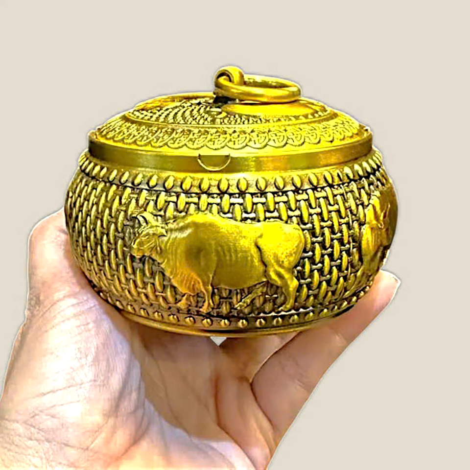 Gạt tàn thuốc hoa văn Trâu 6 Gạt tàn thuốc hoa văn Trâu - Ảnh 6