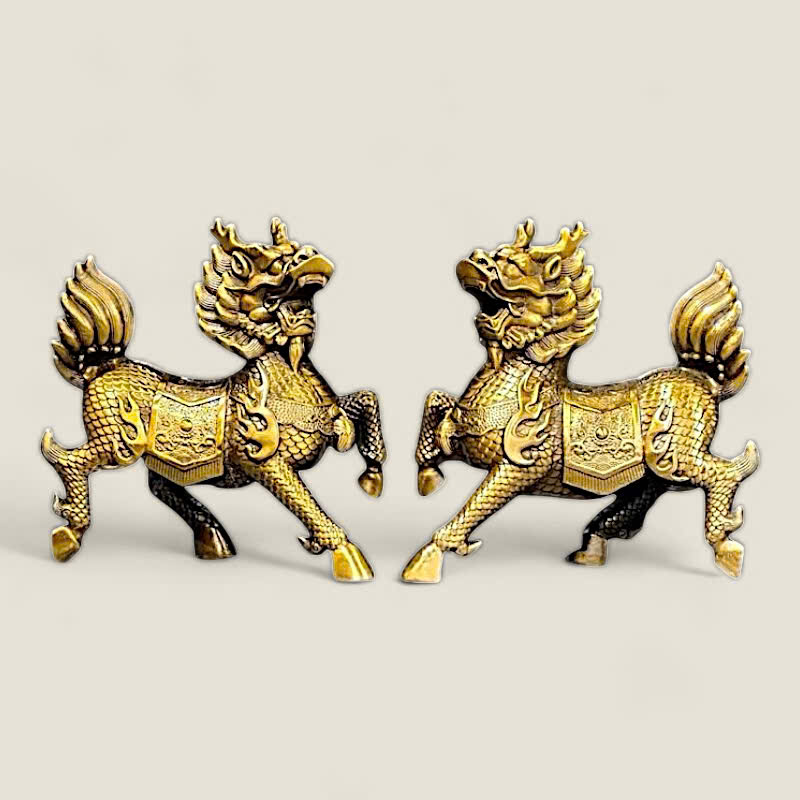 Cặp Song Lân Hoàng Kỳ Mã 1 Cặp Song Lân Hoàng Kỳ Mã
