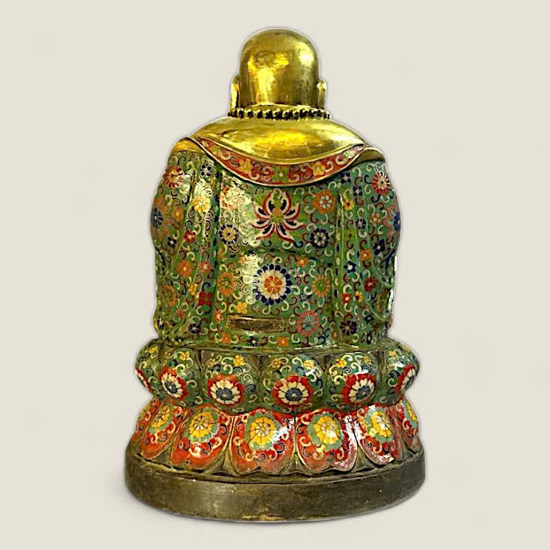 Tượng Đức Phật Di Lặc (đồng cẩn men) 7 Tượng Đức Phật Di Lặc (đồng cẩn men) - Ảnh 7