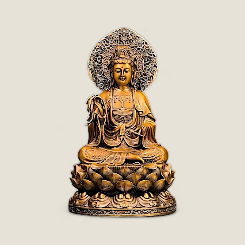 Bộ Tượng Tây Phương Tam Thánh ngồi 9 Bộ Tượng Tây Phương Tam Thánh ngồi - Ảnh 9