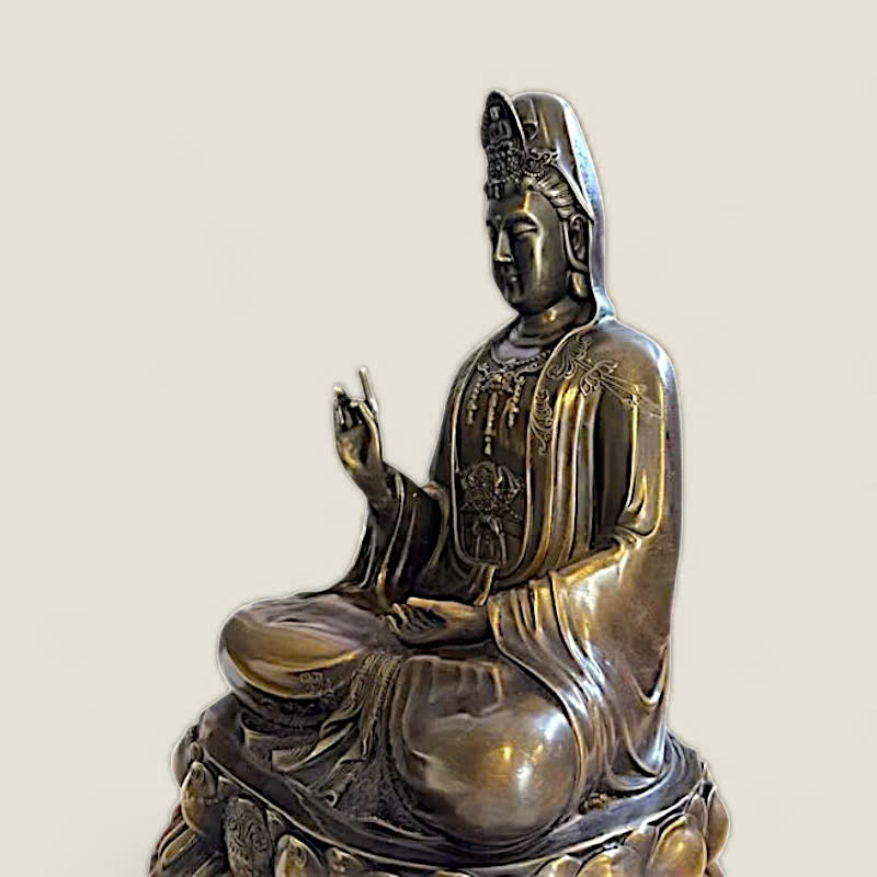 Tượng Phật Quan Thế Âm Bồ Tát (size 30) 8 Tượng Phật Quan Thế Âm Bồ Tát (size 30) - Ảnh 8