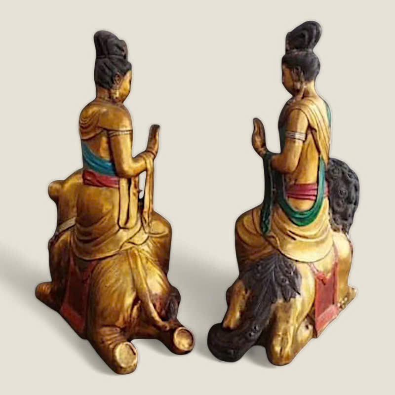 Bộ Tượng Văn Thù, Phổ Hiền Bồ Tát 5 Bộ Tượng Văn Thù, Phổ Hiền Bồ Tát - Ảnh 5