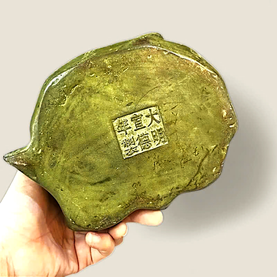 Tượng cắm bút Ông Thọ đào tiên 2 Tượng cắm bút Ông Thọ đào tiên - Ảnh 2