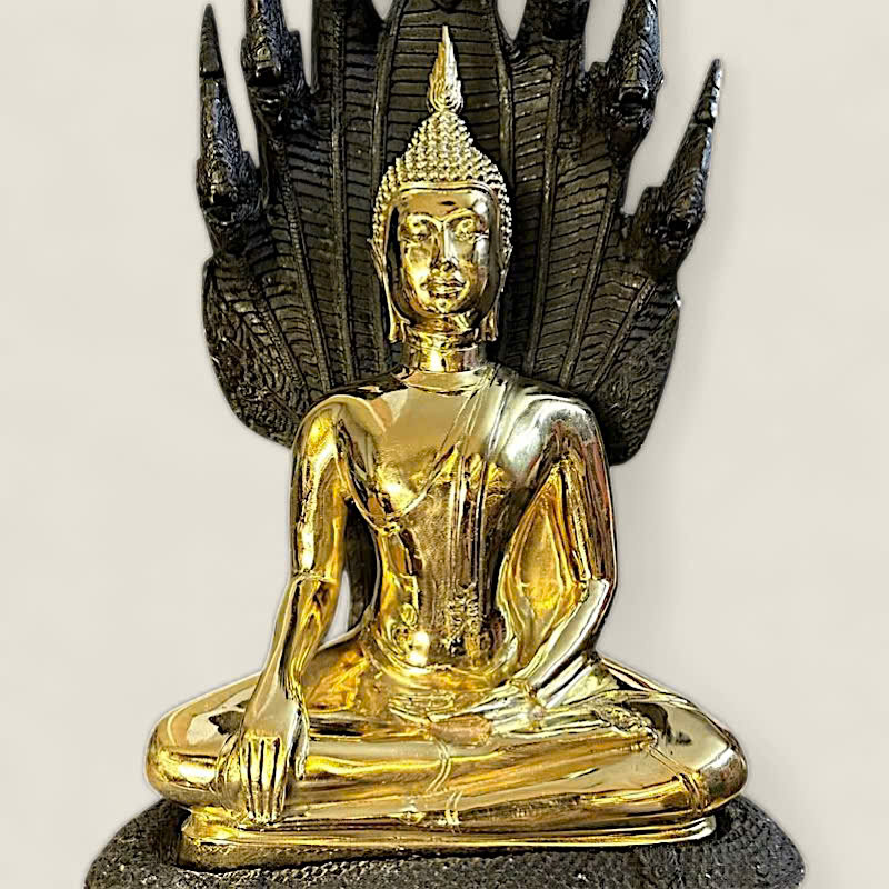 Tượng siêu phẩm Rắn Naga che chở đức Phật (Mẫu 1) 3 Tượng siêu phẩm Rắn Naga che chở đức Phật (Mẫu 1) - Ảnh 3