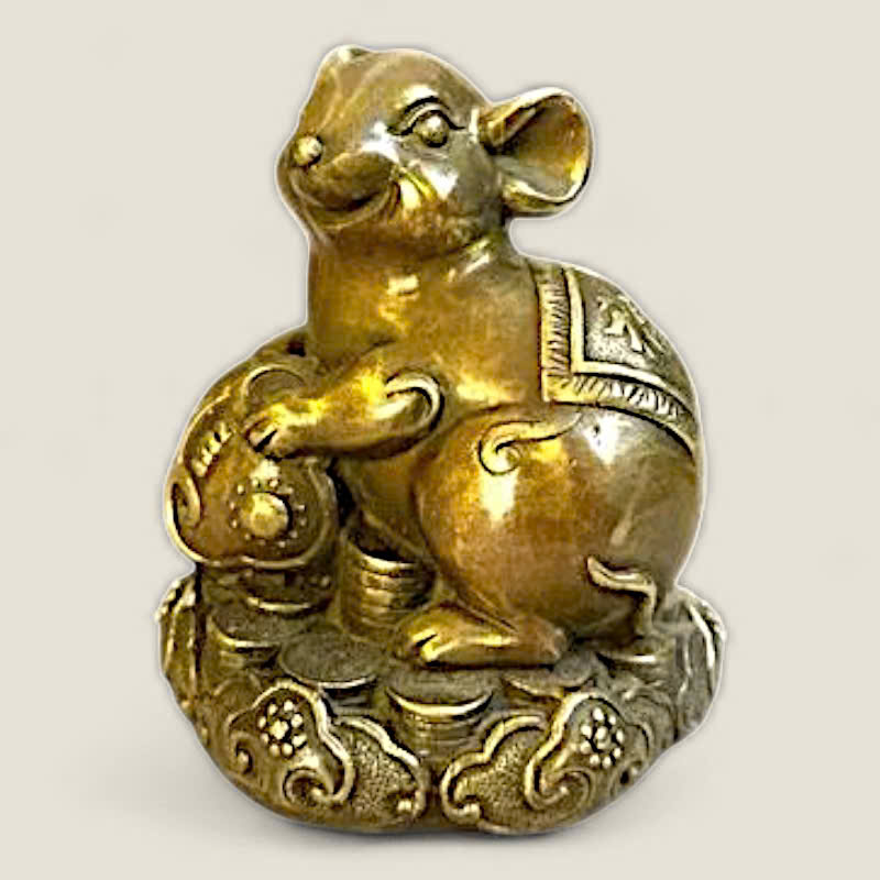 Tượng Chuột Đắc Lộc - Phong thủy 12 con giáp 1 Tượng Chuột Đắc Lộc - Phong thủy 12 con giáp