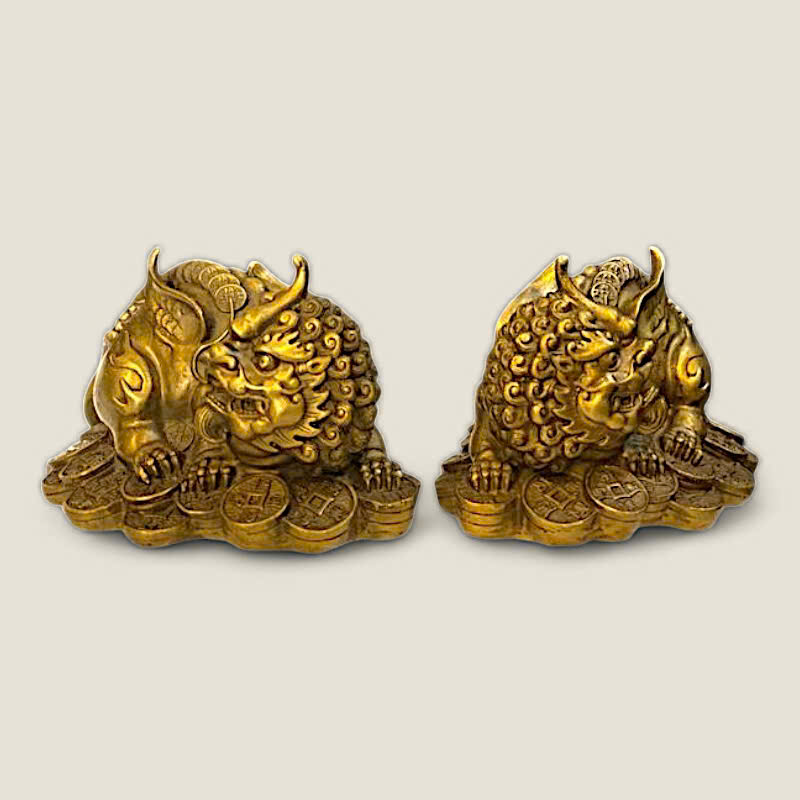 Cặp Tượng Tỳ Hưu Nằm Vàng 6 Cặp Tượng Tỳ Hưu Nằm Vàng - Ảnh 6