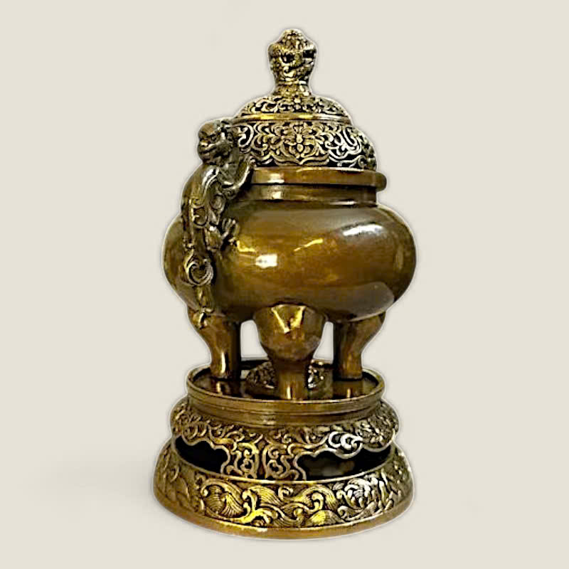 Lư xông trầm Đỉnh đồng nhất Long 3 Lư xông trầm Đỉnh đồng nhất Long - Ảnh 3