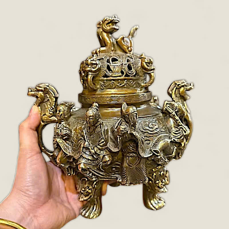 Lư xông trầm bát tiên 2 Lư xông trầm bát tiên - Ảnh 2