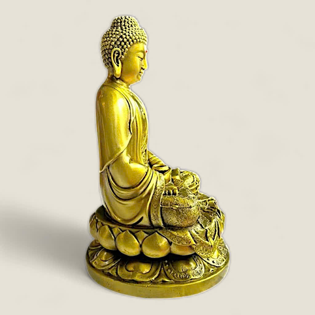 Tượng Phật A Di Đà (đồng vàng) 6 Tượng Phật A Di Đà (đồng vàng) - Ảnh 6