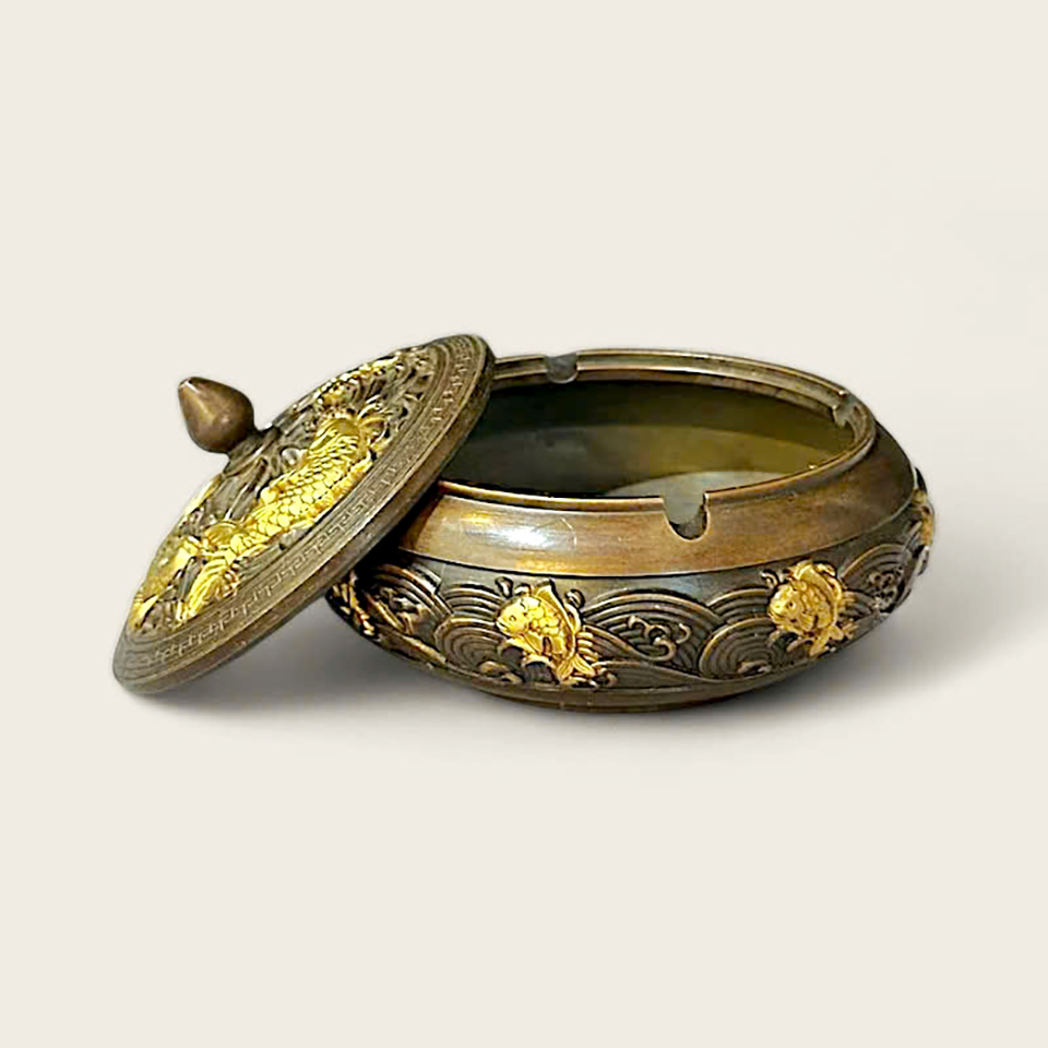 Gạt tàn Cá chép quần hội 1 Gạt tàn Cá chép quần hội