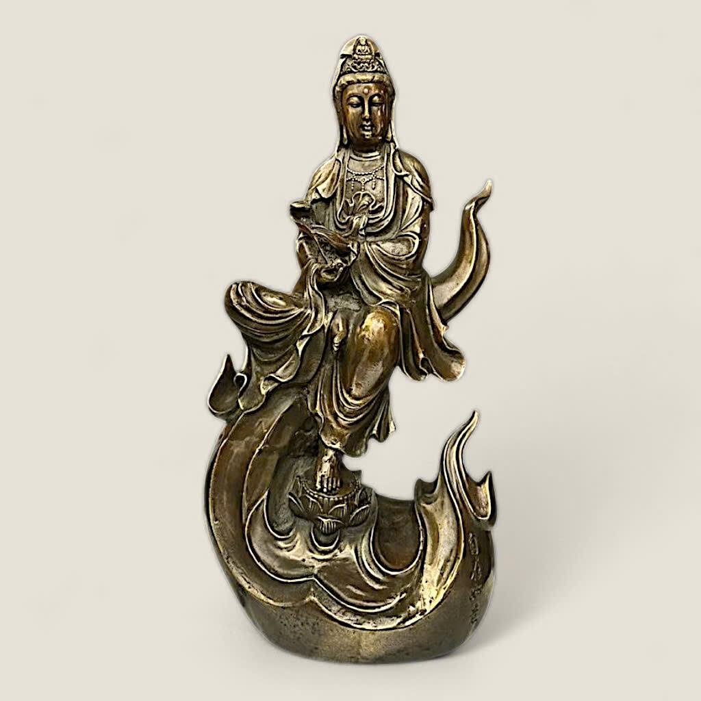 Tượng Quan Âm Bồ Tát Cưỡi Sóng 1 Tượng Quan Âm Bồ Tát Cưỡi Sóng