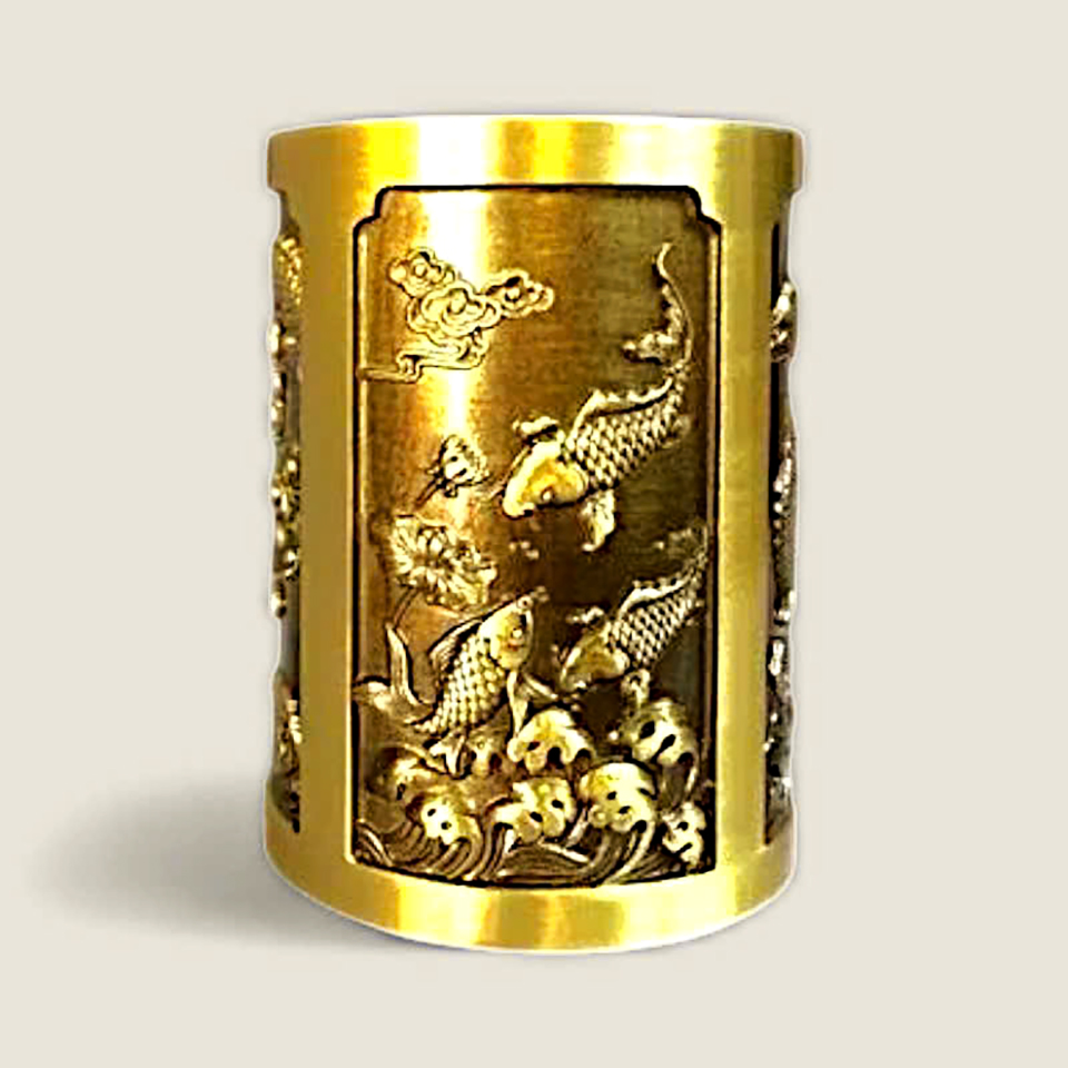 Ống đựng bút Cá chép quần hội 4 Ống đựng bút Cá chép quần hội - Ảnh 4