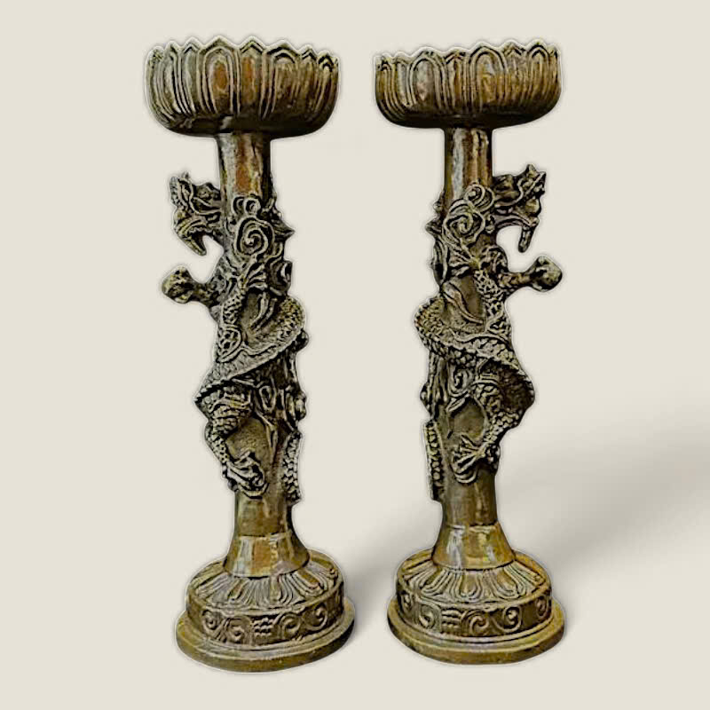 Bộ lư Lân vờn cầu và Chân đèn Song Long 5 Bộ lư Lân vờn cầu và Chân đèn Song Long - Ảnh 5