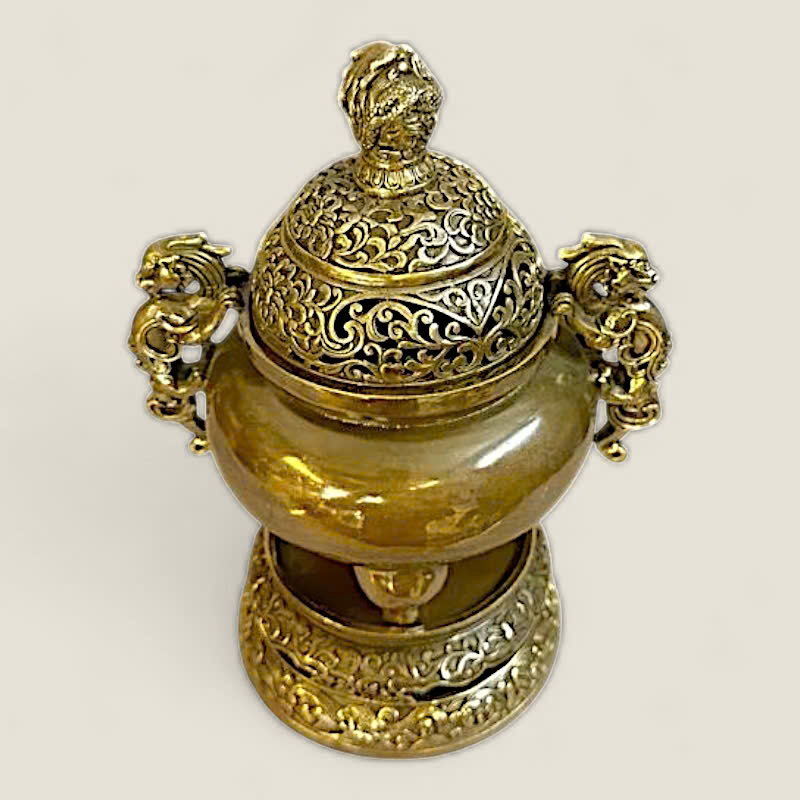 Lư xông trầm Đỉnh đồng nhất Long 6 Lư xông trầm Đỉnh đồng nhất Long - Ảnh 6