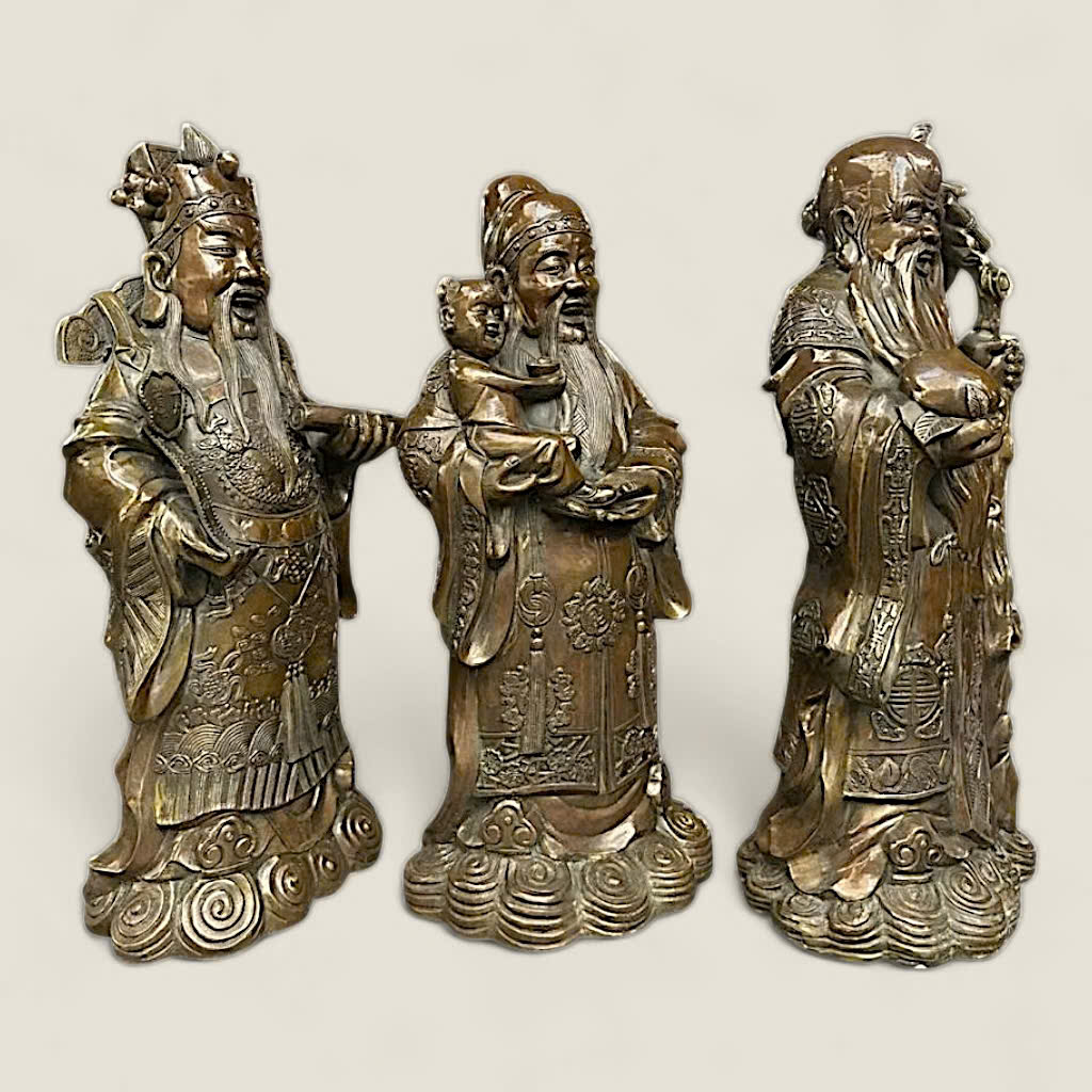 Bộ Tượng Tam Đa Phúc Lộc Thọ size 60cm 4 Bộ Tượng Tam Đa Phúc Lộc Thọ size 60cm - Ảnh 4