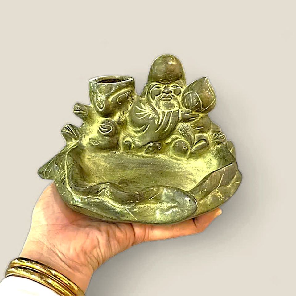 Tượng cắm bút Ông Thọ đào tiên 6 Tượng cắm bút Ông Thọ đào tiên - Ảnh 6