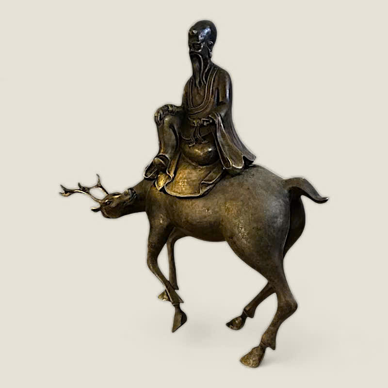 Tượng Ông Thọ Cưỡi Nai Size 60cm 4 Tượng Ông Thọ Cưỡi Nai Size 60cm - Ảnh 4