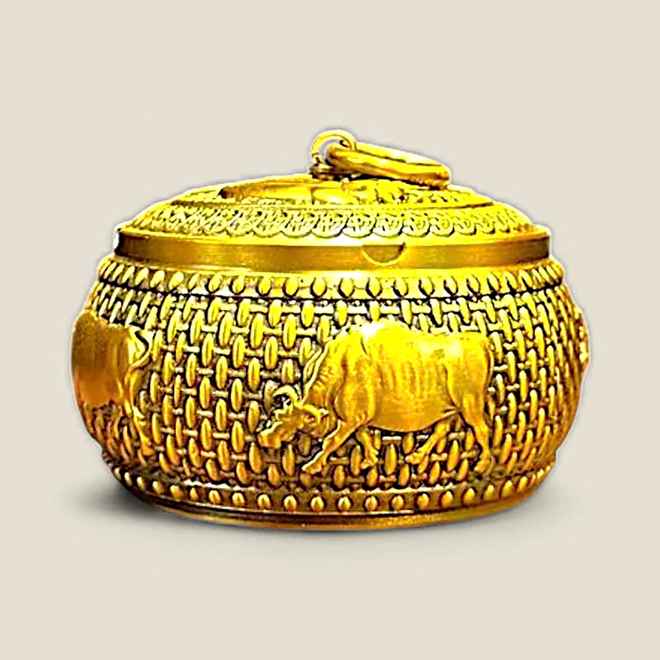 Gạt tàn thuốc hoa văn Trâu 1 Gạt tàn thuốc hoa văn Trâu