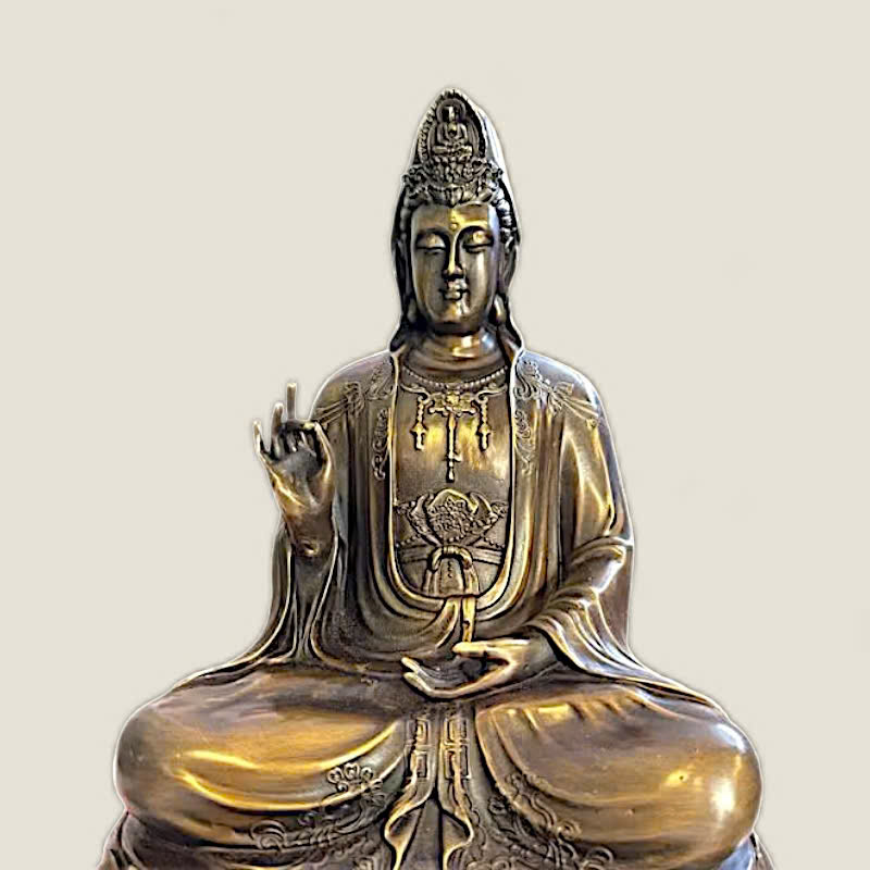 Tượng Phật Quan Thế Âm Bồ Tát (size 30) 5 Tượng Phật Quan Thế Âm Bồ Tát (size 30) - Ảnh 5