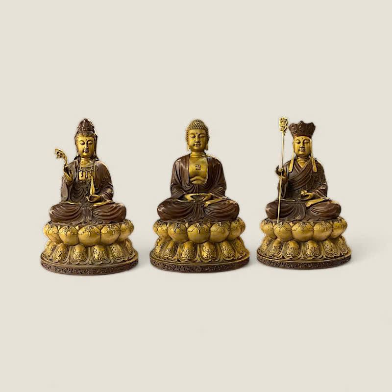 Bộ tượng Sa Bà Tam Thánh 1 Bộ tượng Sa Bà Tam Thánh