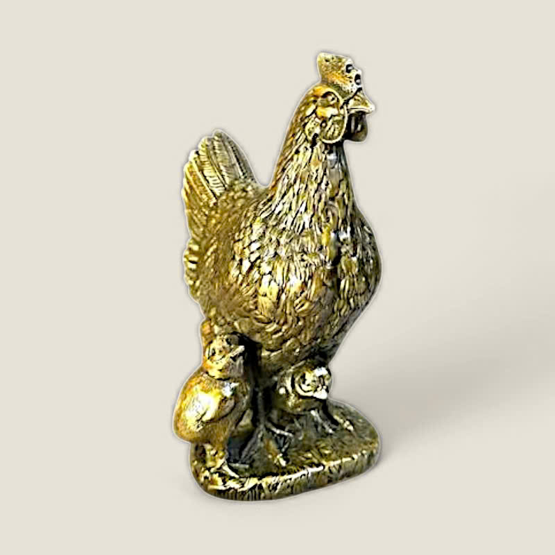 Tượng Gà mái chăm con 2 Tượng Gà mái chăm con - Ảnh 2