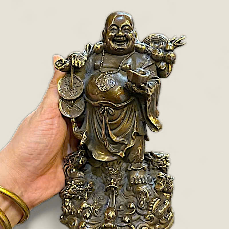 Tượng Di Lặc Đứng Rồng 2 Tượng Di Lặc Đứng Rồng - Ảnh 2