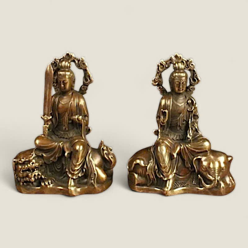 Bộ Tượng Văn Thù, Phổ Hiền Bồ Tát 4 Bộ Tượng Văn Thù, Phổ Hiền Bồ Tát - Ảnh 4