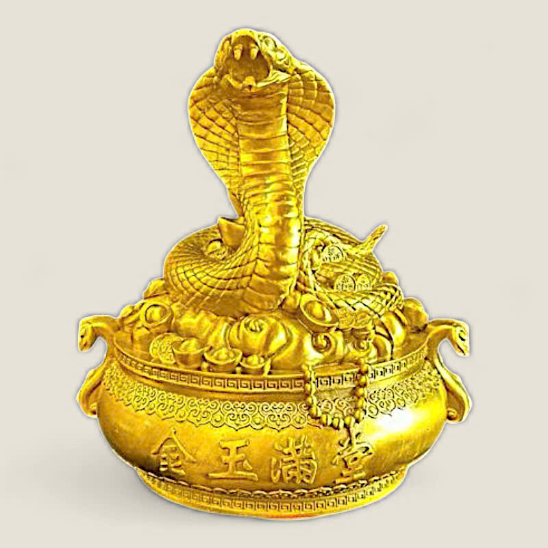 Tượng Rắn tài lộc phong thủy 12 con giáp 1 Tượng Rắn tài lộc phong thủy 12 con giáp