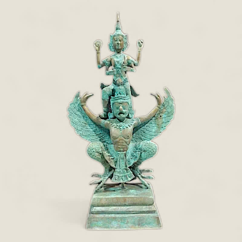 Tượng Vishnu cưỡi Garuda Kim Sí Điểu 1 Tượng Vishnu cưỡi Garuda Kim Sí Điểu