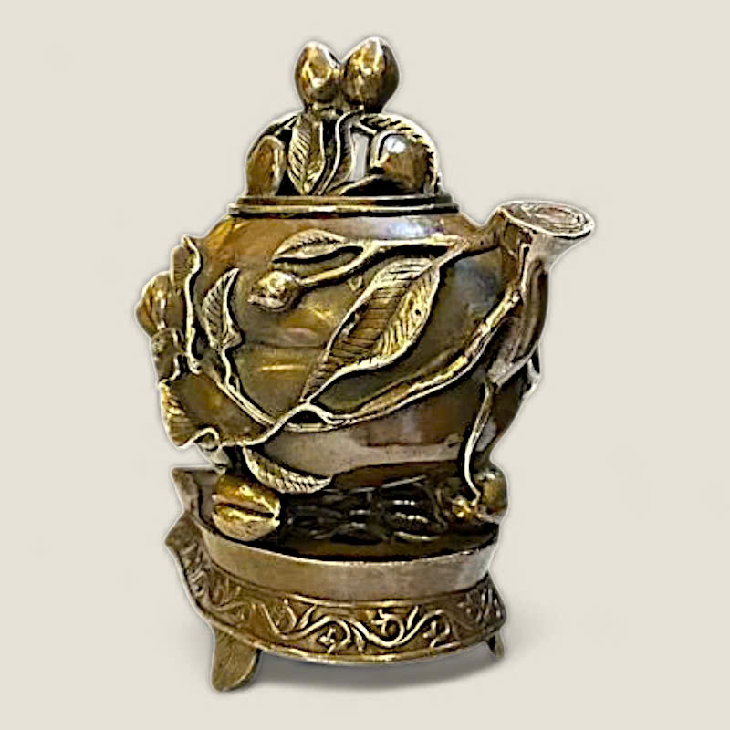 Lư xông trầm quả đào tiên 2 Lư xông trầm quả đào tiên - Ảnh 2