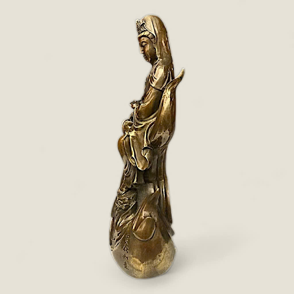 Tượng Quan Âm Bồ Tát Cưỡi Sóng 2 Tượng Quan Âm Bồ Tát Cưỡi Sóng - Ảnh 2