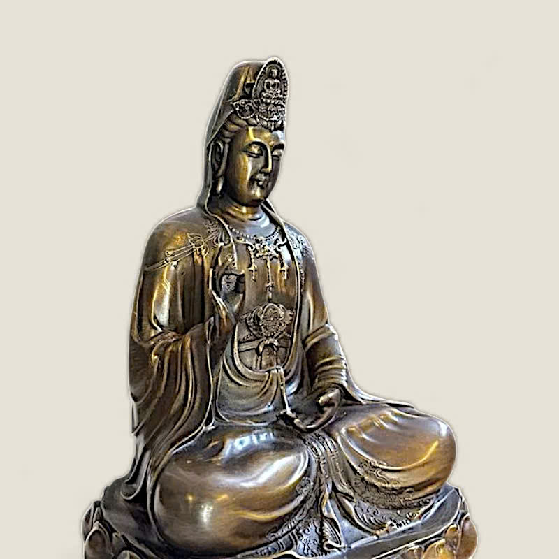 Tượng Phật Quan Thế Âm Bồ Tát (size 30) 3 Tượng Phật Quan Thế Âm Bồ Tát (size 30) - Ảnh 3