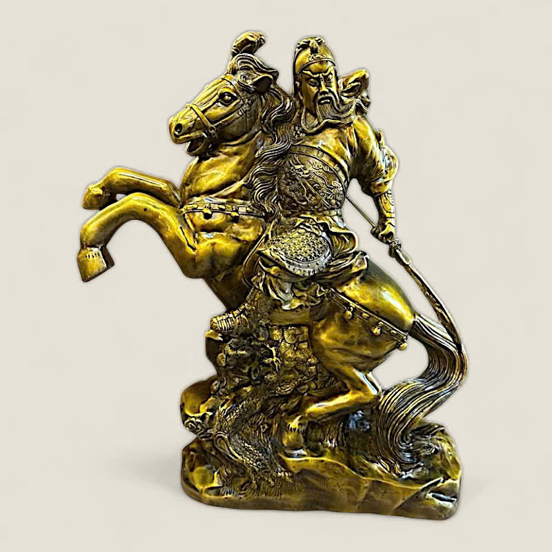 Tượng Quan Công cưỡi ngựa 2 Tượng Quan Công cưỡi ngựa - Ảnh 2