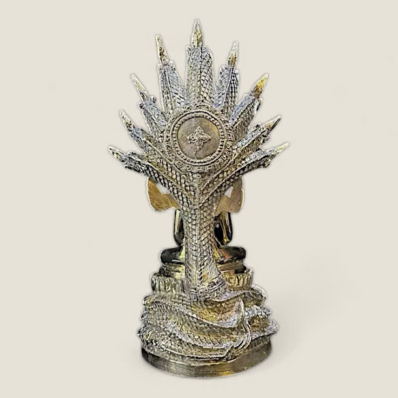 Tượng Rắn Naga che chở đức Phật (Mẫu 2, da trơn) 4 Tượng Rắn Naga che chở đức Phật (Mẫu 2, da trơn) - Ảnh 4